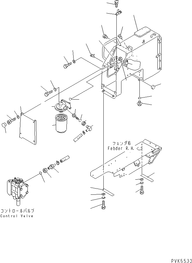 Bulldozers Komatsu / D20A-7-M S/N 78604-UP(d20a-7-r) / HYDRAULIC TANK (FOR BACKHOE)(#80199-)(180060 : H0110-01A2A)