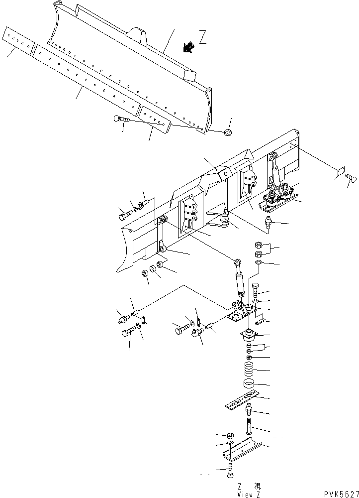 Bulldozers Komatsu / D20A-7-M S/N 78604-UP(d20a-7-r) / BLADE (ROBAN SEISEI SPEC.) (FOR PAT)(330090 : T2120-01A9)