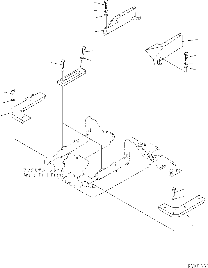 Bulldozers Komatsu / D20A-7-M S/N 78604-UP(d20a-7-r) / DOZER OIL LINE (COVERE) (FOR PAT)(330240 : T2160-03A0)
