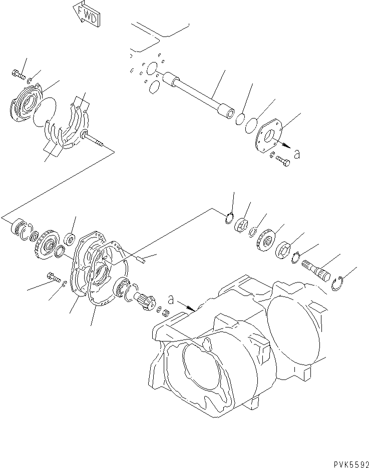 Bulldozers Komatsu / D20A-7-M S/N 78604-UP(d20a-7-r) / TOWING WINCH (P.T.O.)(330310 : T2510-01A0)