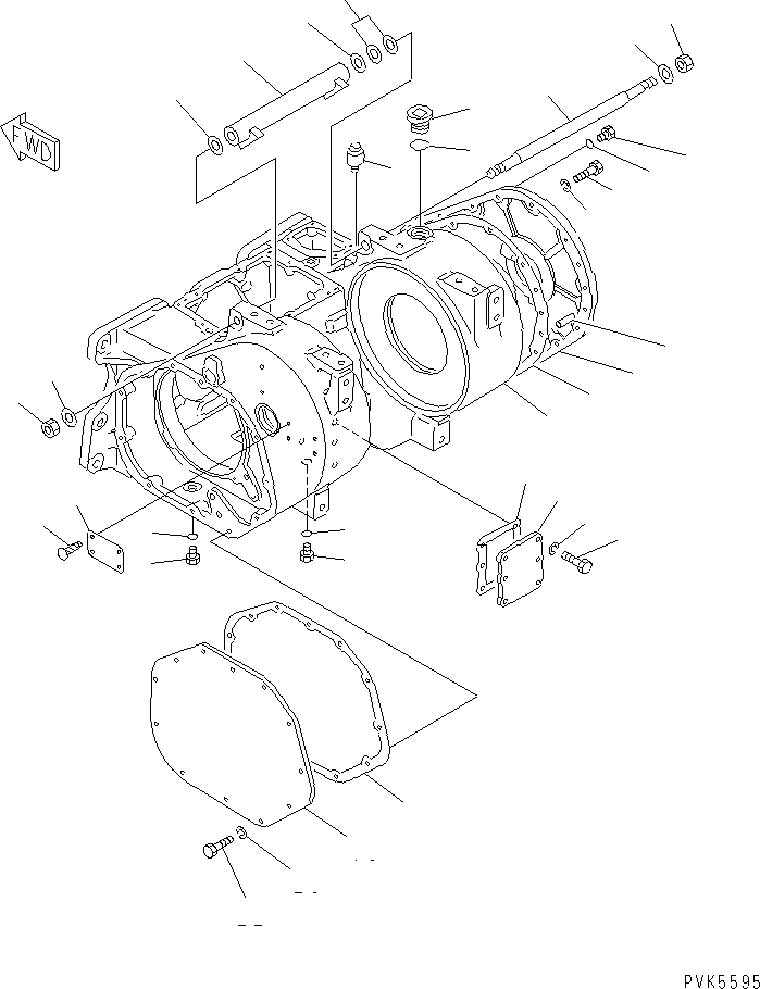 Bulldozers Komatsu / D20A-7-M S/N 78604-UP(d20a-7-r) / TOWING WINCH (CASE)(330350 : T2510-04A0)