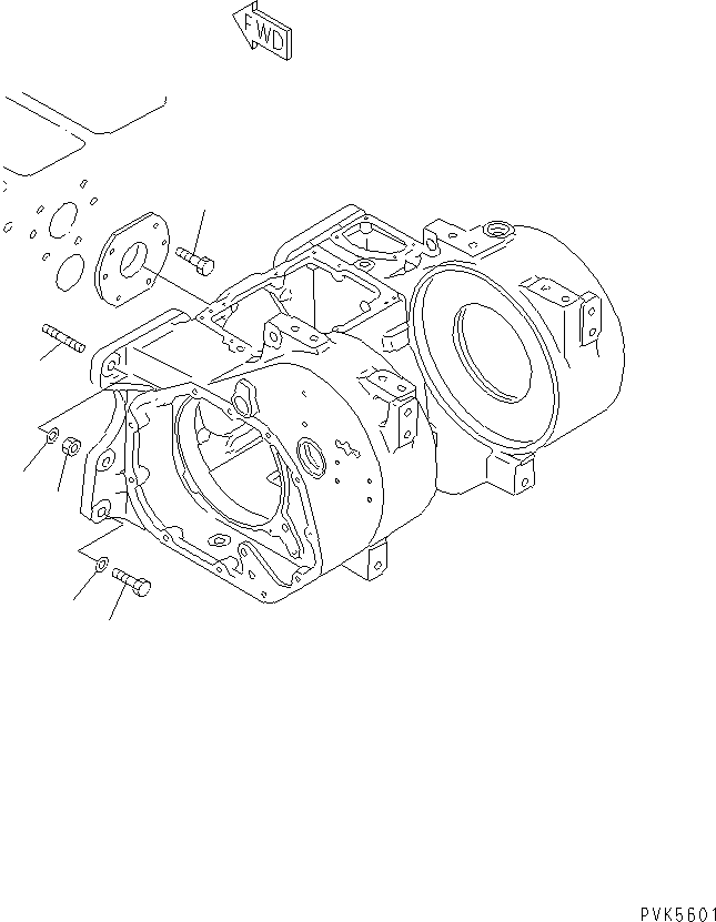 Bulldozers Komatsu / D20A-7-M S/N 78604-UP(d20a-7-r) / TOWING WINCH (SUPPORT)(330410 : T2510-10A0)