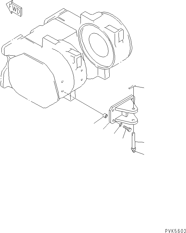 Bulldozers Komatsu / D20A-7-M S/N 78604-UP(d20a-7-r) / TOWING WINCH (DRAWBAR)(330420 : T2510-11A0)