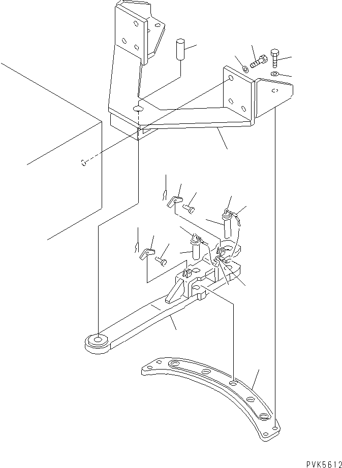 Bulldozers Komatsu / D20A-7-M S/N 78604-UP(d20a-7-r) / SWING DRAWBAR(330540 : T2810-01A1)