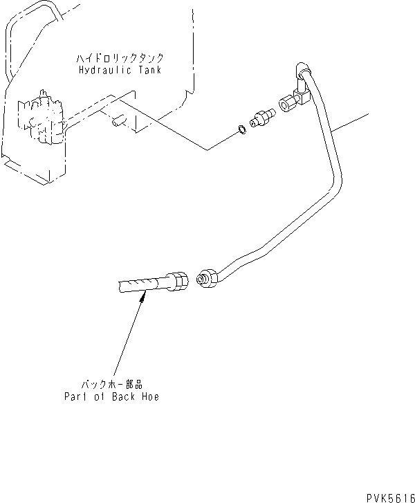 Bulldozers Komatsu / D20A-7-M S/N 78604-UP(d20a-7-r) / BACK HOE (MODIFIED PART)(#78604-80774)(330570 : T2910-01A0)