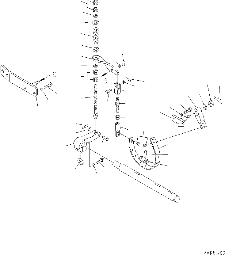 Komatsu parts book diagram for D20PLL-8 S/N 63001-UP: INERTIA BRAKE