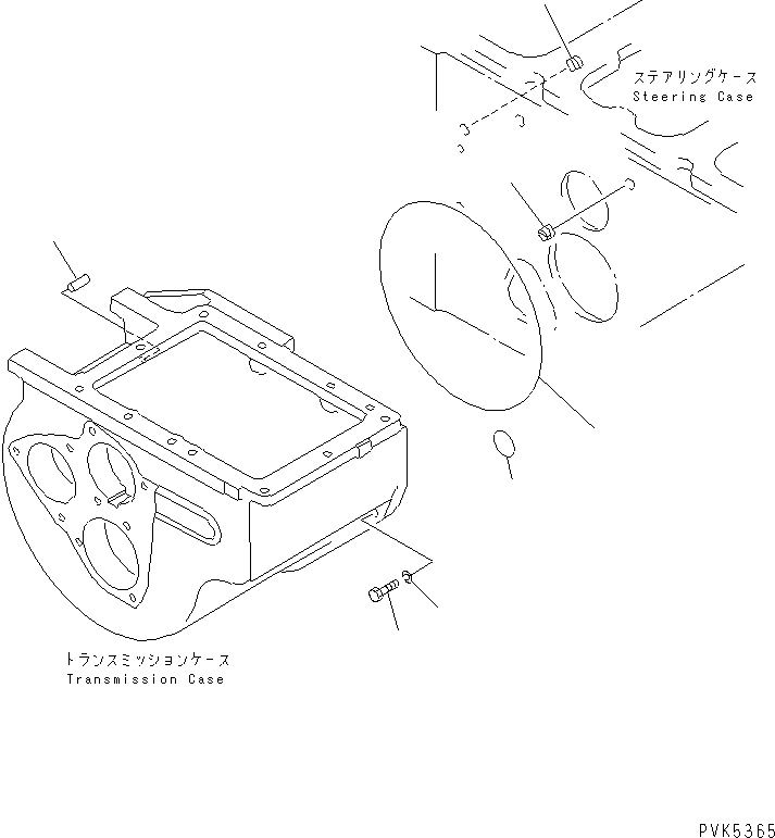 Komatsu parts book diagram for D20PLL-8 S/N 63001-UP: TRANSMISSION SUPPORT