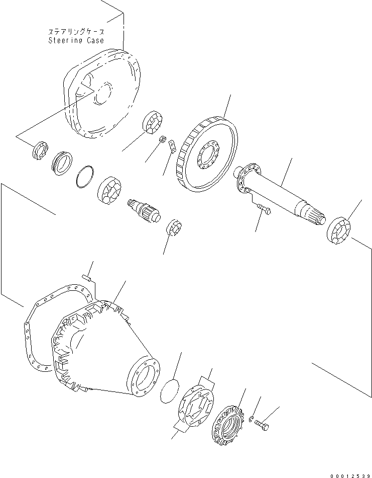 Komatsu parts book diagram for D20PLL-8 S/N 63001-UP: FINAL DRIVE