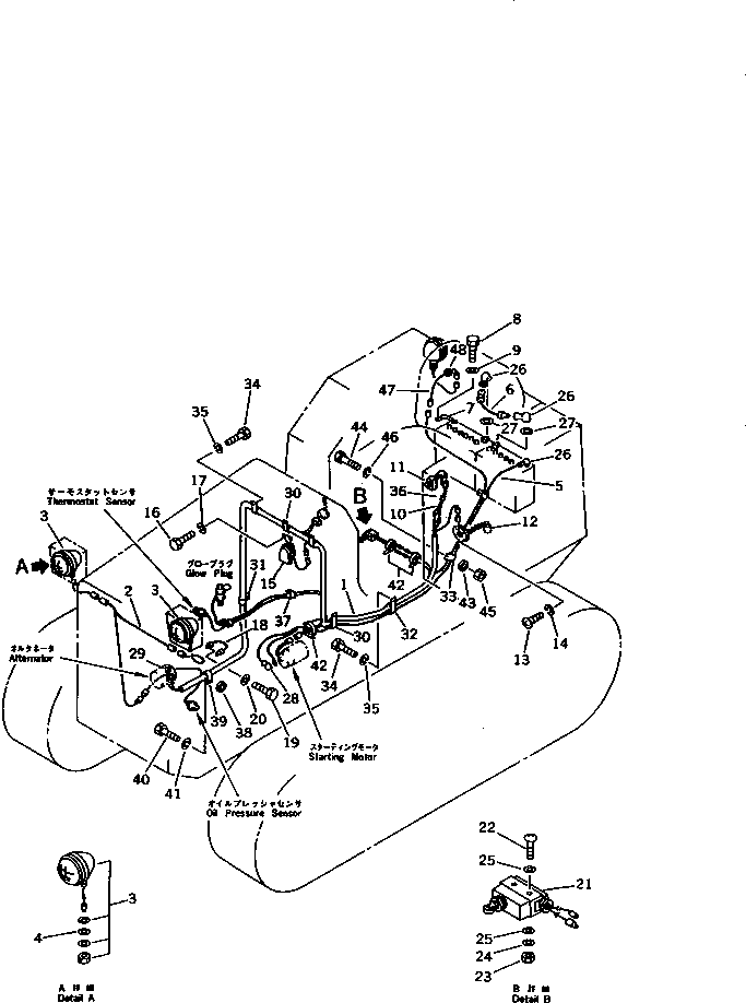 Bulldozers Komatsu / D21A-6 S/N 60001-UP(d21a-6c) / ELECTRICAL SYSTEM (WITH ROPS CAB)(030210 : 1435)