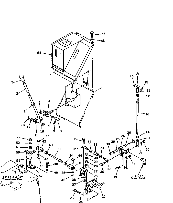 Bulldozers Komatsu / D21A-6 S/N 60001-UP(d21a-6c) / TRANSMISSION CONTROL LEVER (FOR F3-R3)(120050 : 4203)