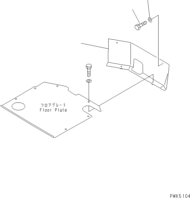 Komatsu parts book diagram for D21A-7T S/N 78604-UP (Trimming Dozer (m/c)): SEAT FRONT COVER(#78604-80265)