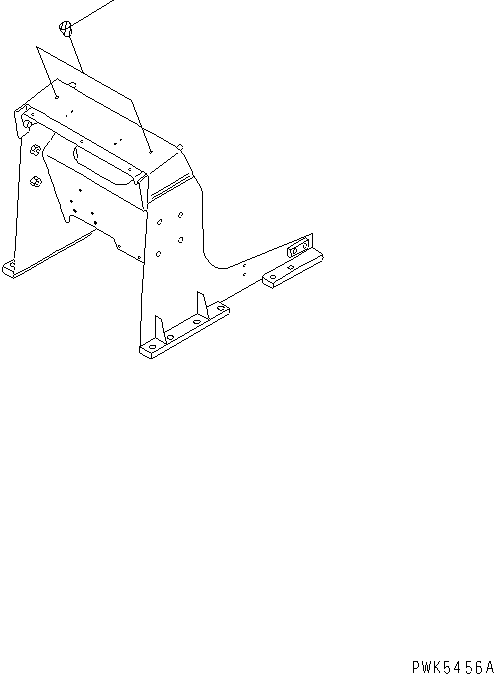 Komatsu parts book diagram for D21A-7T S/N 78604-UP (Trimming Dozer (m/c)): HANDRAIL (WITH TWO LEVERS STEERING 4-PILLAR TYPE CANOPY) OR      (FOR RUSSIAN)