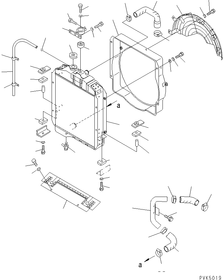 Bulldozers Komatsu / D21A-7T-M S/N 78604-UP(d21a-70r) / COOLING(060010 : C0100-01A0)