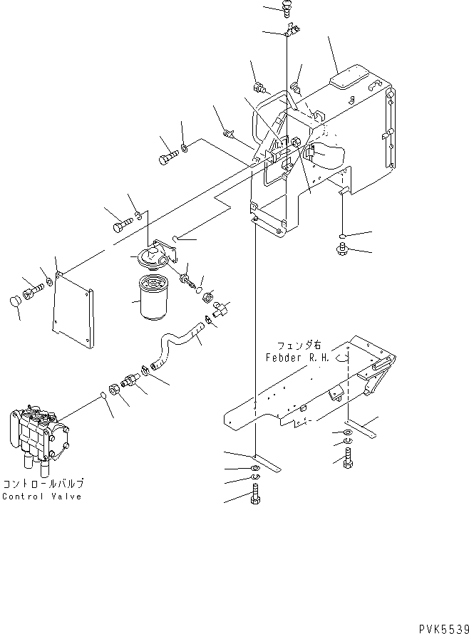 Bulldozers Komatsu / D21A-7T-M S/N 78604-UP(d21a-70r) / HYDRAULIC TANK (FOR BACK-UP ALARM)(#80266-)(180040 : H0110-01A6)
