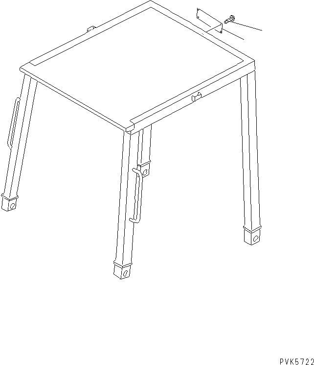Bulldozers Komatsu / D21A-7T-M S/N 78604-UP(d21a-70r) / ROPS PLATE UNIT (JAPANESE)(360050 : U0520-01A0)