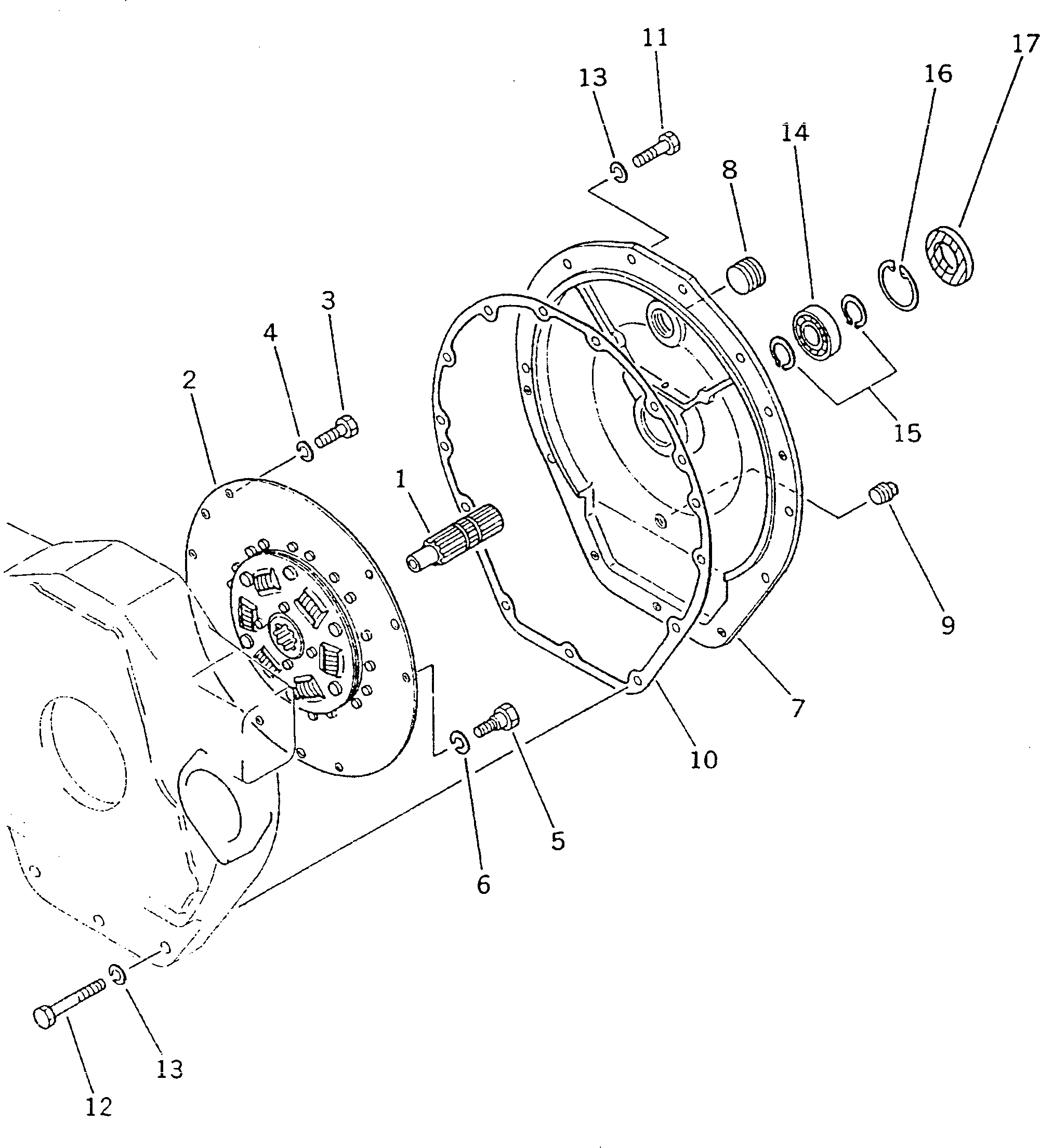 Bulldozers Komatsu / D21A-7 S/N 75001-78603(d21a-7c) / DAMPER(060030 : 2201)