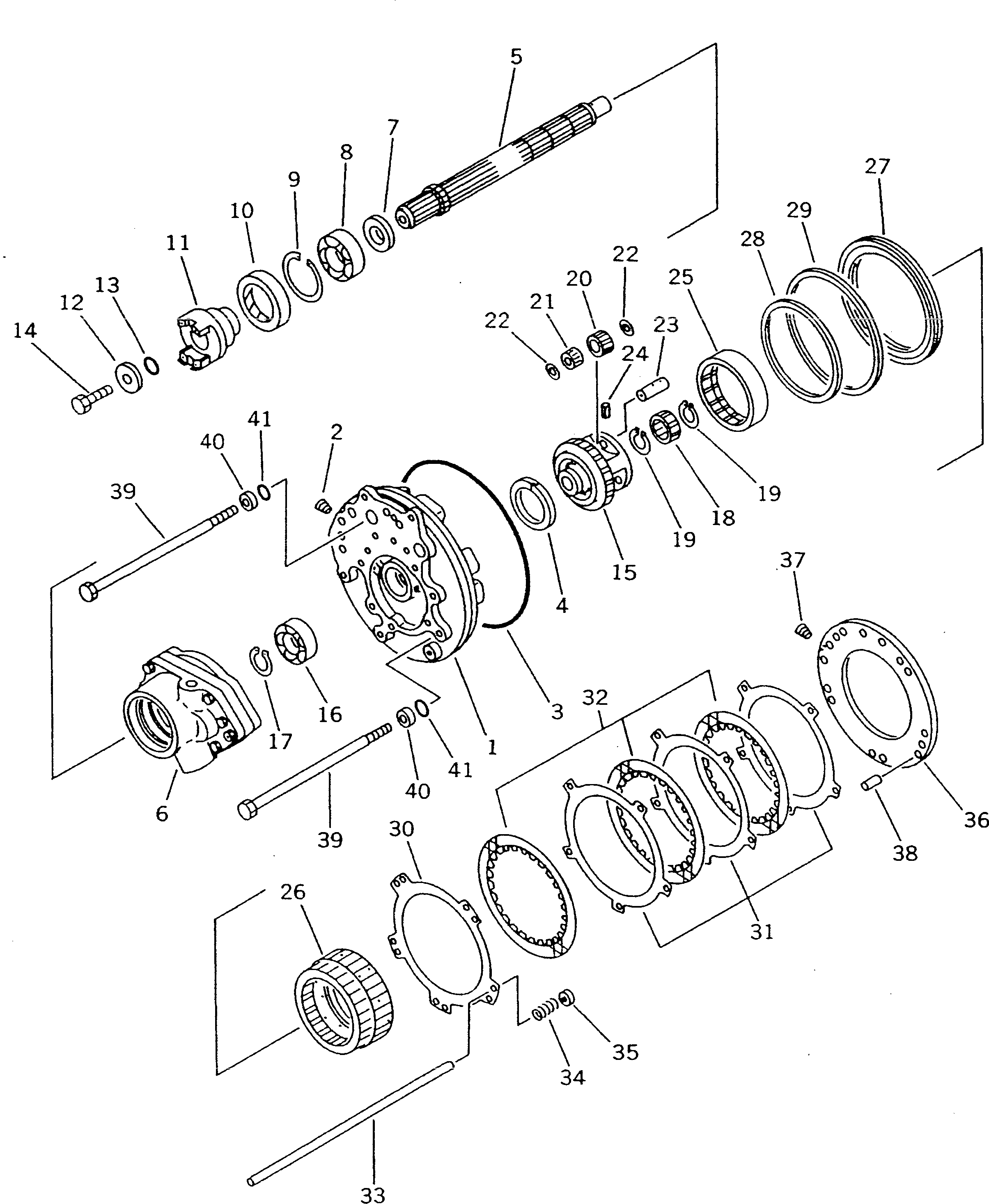 Bulldozers Komatsu / D21A-7 S/N 75001-78603(d21a-7c) / TRANSMISSION (F2-R2) (REVERSE HOUSING) (2/6)                     (FOR MONO LEVER STEERING)(060050 : 2502)