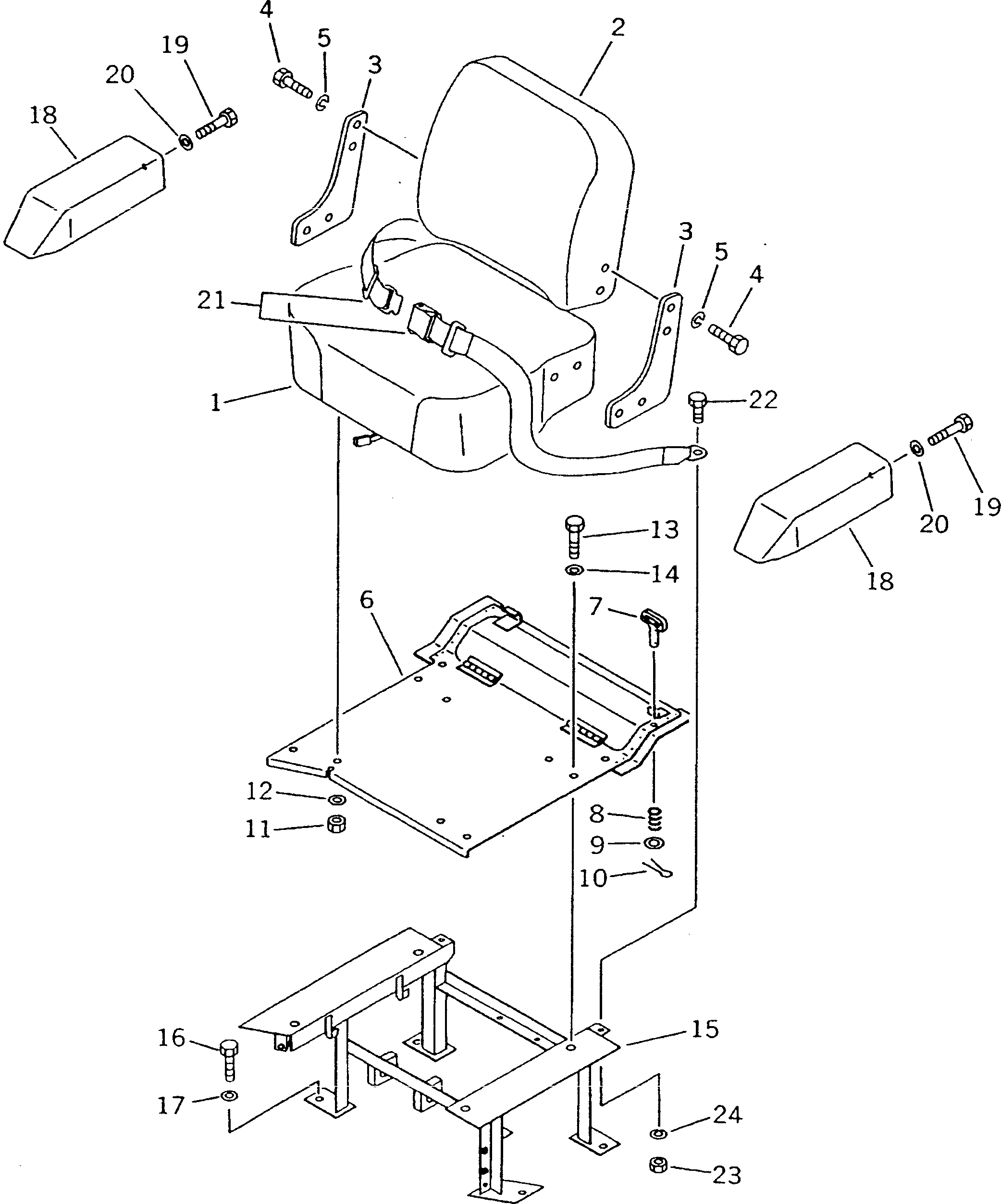 Bulldozers Komatsu / D21A-7 S/N 75001-78603(d21a-7c) / OPERATOR