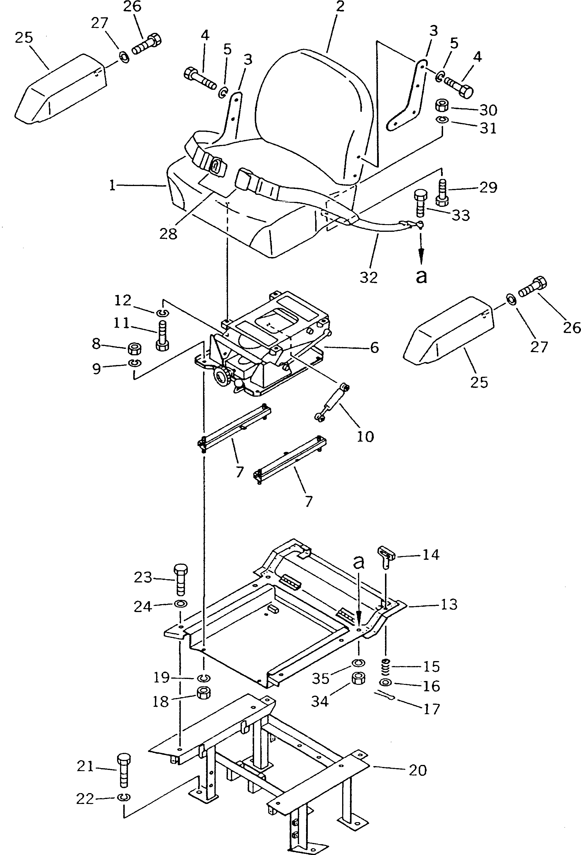 Bulldozers Komatsu / D21A-7 S/N 75001-78603(d21a-7c) / OPERATOR