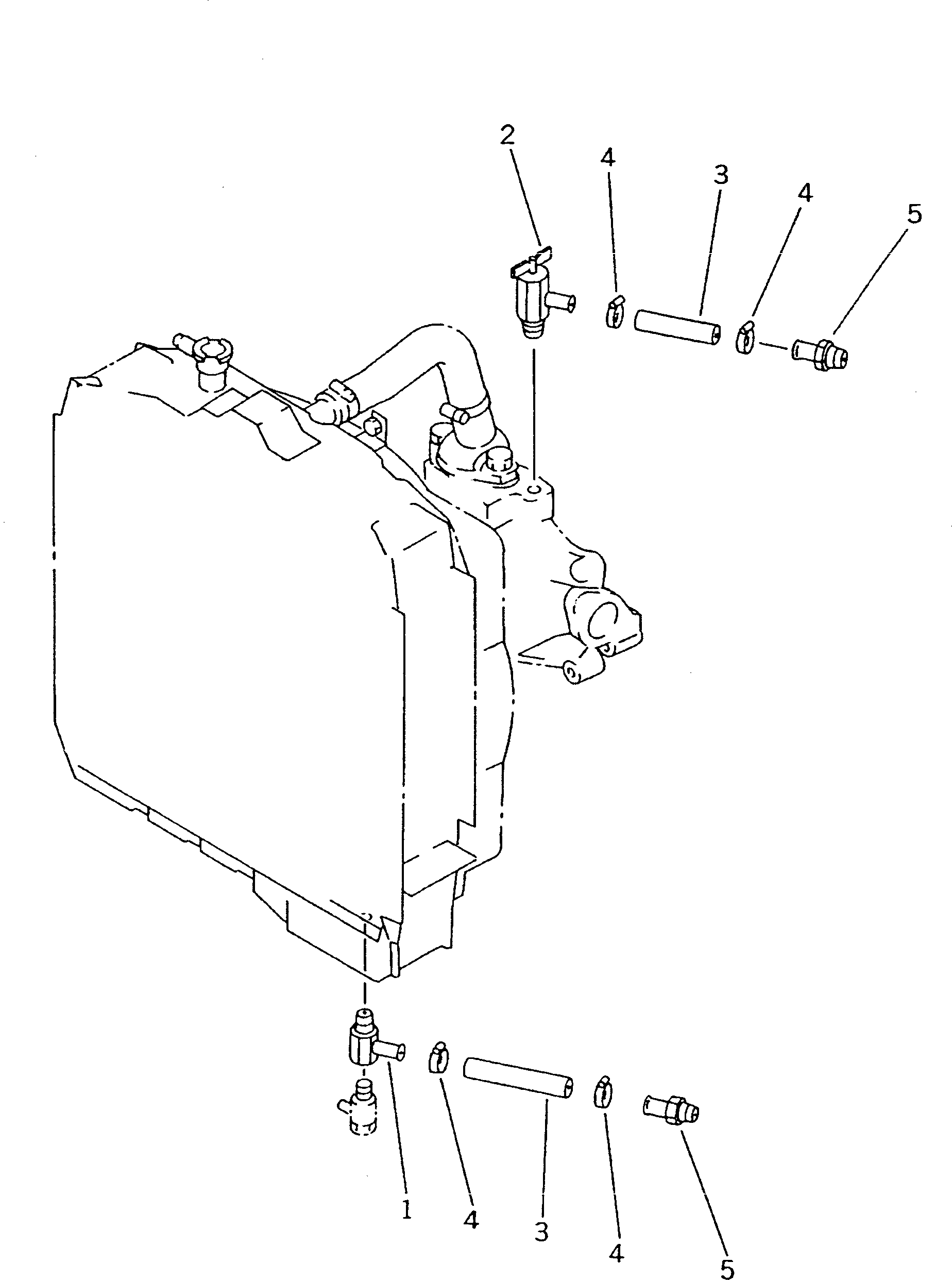 Bulldozers Komatsu / D21A-7 S/N 75001-78603(d21a-7c) / WATER VALVE (FOR CAR HEATER)(150510 : 5931)