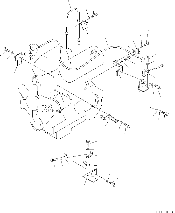 Bulldozers Komatsu / D21A-8T S/N 83001-UP (Trimming)(d21a-8tc) / ENGINE ELECTRICAL (FOR TRIMMING DOZER)(#83001-84301)(030060 : B0500-01A1)