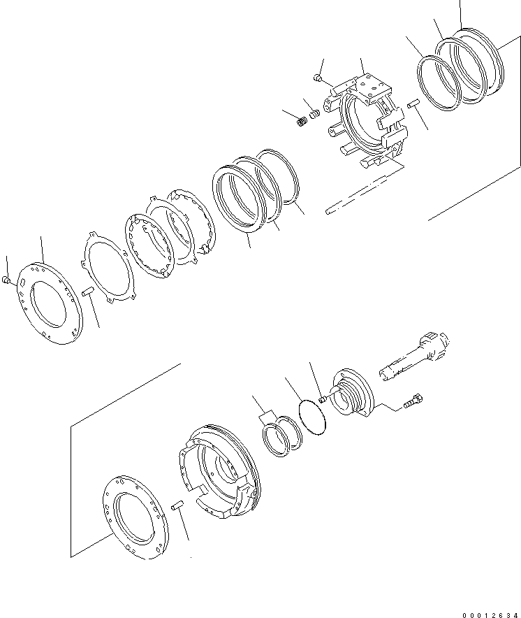 Bulldozers Komatsu / D21A-8T S/N 83001-UP (Trimming)(d21a-8tc) / TRANSMISSION (FOR F3-R3 TRANSMISSION) (FORWARD AND 3RD HOUSING) (FOR MONO LEVER STEERING)(150030 : F2320-51A1)