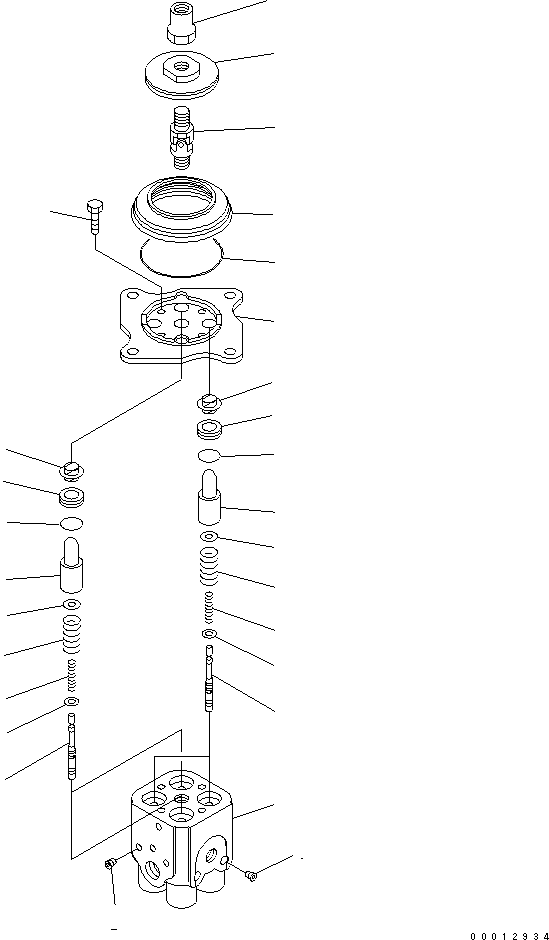 Komatsu parts book diagram for D21A-8T S/N 83001-UP (Trimming): PPC VALVE