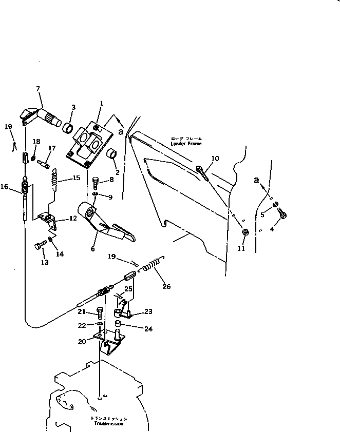 Bulldozers Komatsu / D21P-6 S/N 60001-UP (Straight Tilt Dozer)(d21p-6c) / INCHING PEDAL (FOR LEVER STEERING F2-R2 TRANSMISSION)(120070 : 4211)