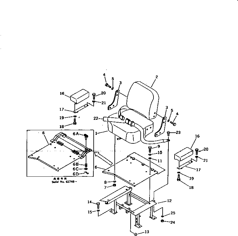 Bulldozers Komatsu / D21P-6 S/N 60001-UP(d21p-6r) / OPERATOR