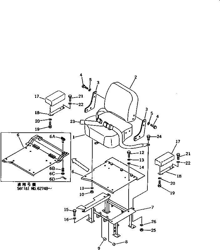 Bulldozers Komatsu / D21P-6 S/N 60001-UP(d21p-6r) / OPERATOR