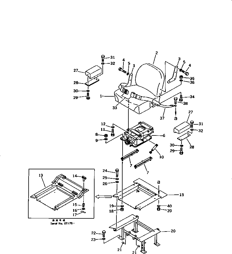 Bulldozers Komatsu / D21P-6 S/N 60001-UP(d21p-6r) / OPERATOR
