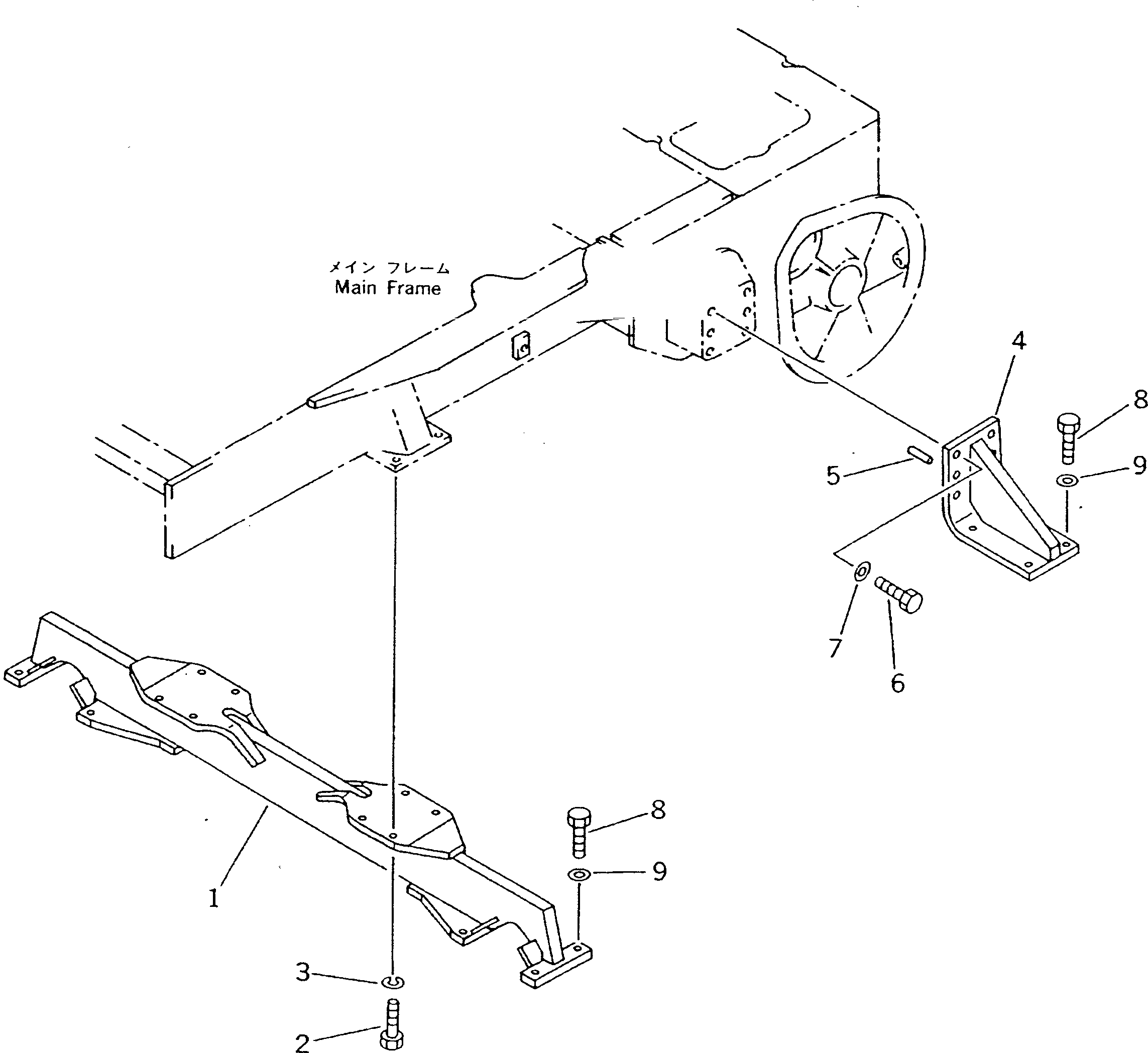 Bulldozers Komatsu / D21P-6 S/N 60001-UP(d21p-6r) / CROSS BAR(150160 : 5301)