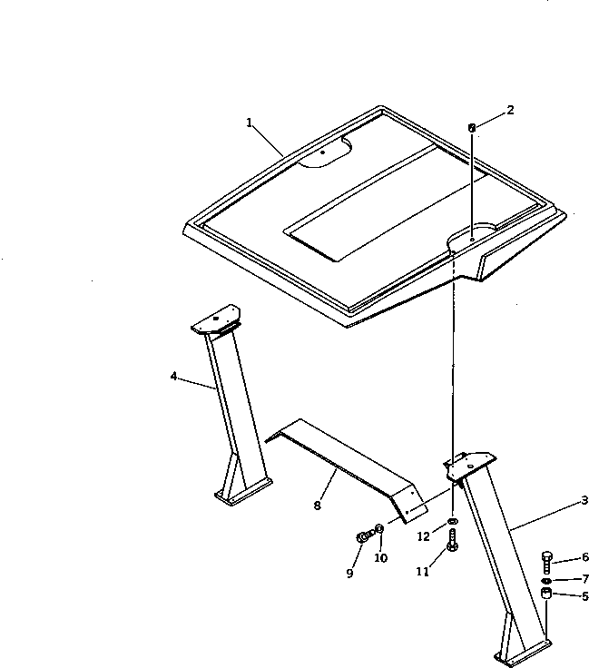Bulldozers Komatsu / D21P-6 S/N 60001-UP(d21p-6r) / CANOPY(#60001-61049)(150170 : 5401)