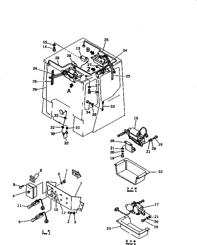 Bulldozers Komatsu / D21P-6 S/N 60001-UP(d21p-6r) / ROPS CAB (4/5) (ELECTRICAL SYSTEM)(150270 : 5524)