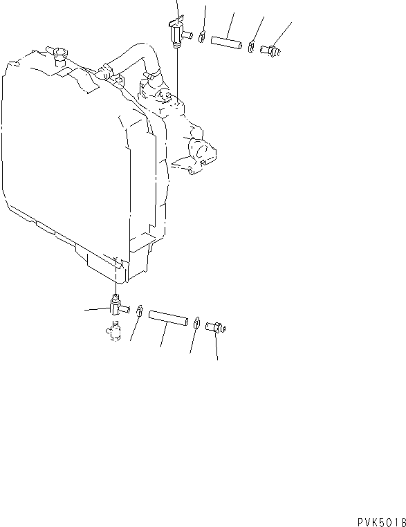 Bulldozers Komatsu / D21P-7A-M S/N 78604-UP(d21p-70r) / WATER VALVE (FOR CAR HEATER)(030040 : B0730-01A0)