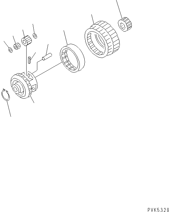 Bulldozers Komatsu / D21P-7A S/N 78604-UP (4D94E-1 (Emission) Eng. Installed)(d21p-7ac) / TRANSMISSION (F2-R2) (CARRIER) (1/3) (REVERSE)(150120 : F2320-54A0)