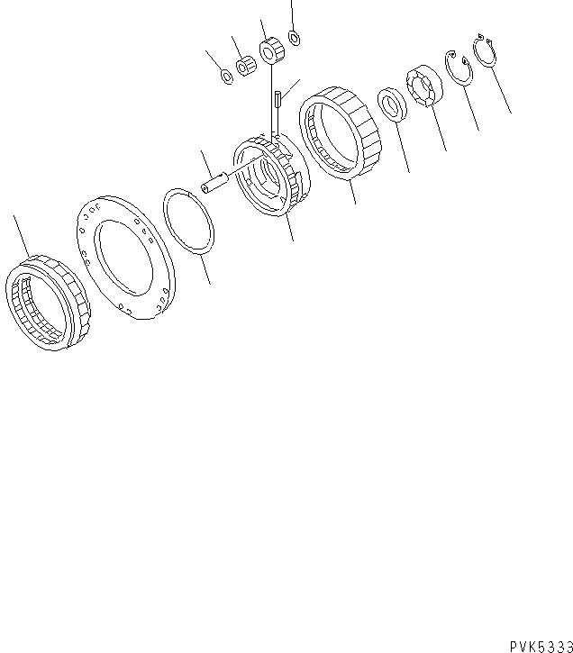 Bulldozers Komatsu / D21P-7A S/N 78604-UP (4D94E-1 (Emission) Eng. Installed)(d21p-7ac) / TRANSMISSION (F2-R2) (CARRIER) (3/3) (1ST)(150170 : F2320-56A0)