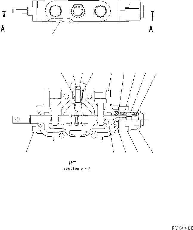 Bulldozers Komatsu / D21P-7A S/N 78604-UP (4D94E-1 (Emission) Eng. Installed)(d21p-7ac) / MAIN VALVE (FOR TILT)(420260 : Y1680-33A0)