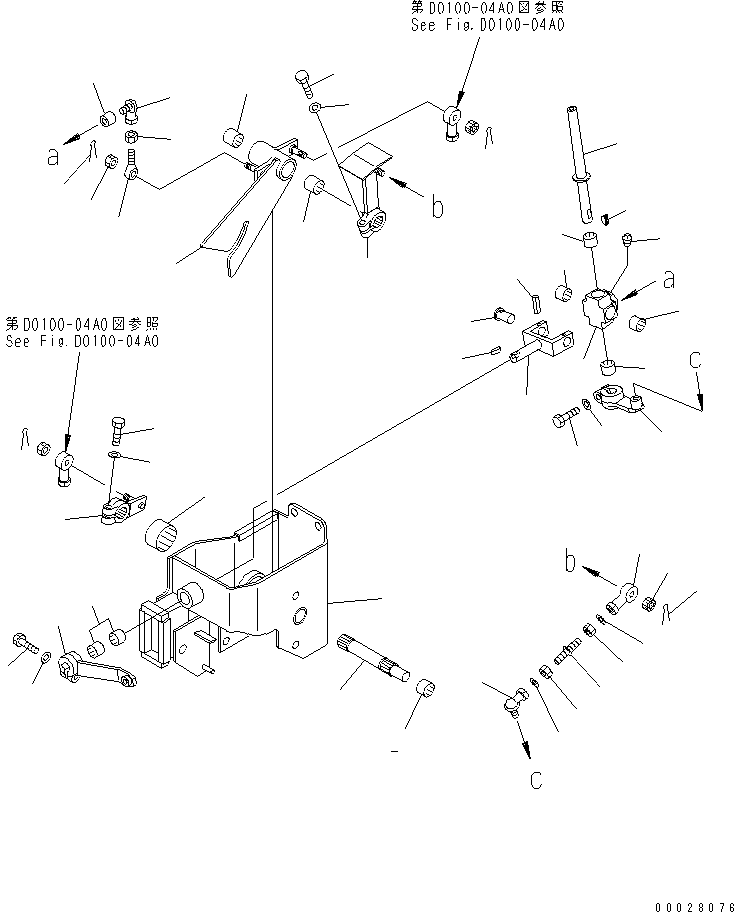 Bulldozers Komatsu / D21P-8E0 S/N 90001-90209 (INTERIM TIER4)(d21p-8ec) / TRANSMISSION CONTROL LEVER (1/2) (FOR ROPS CAB)(#90001-)(090070 : D0100-03A4)