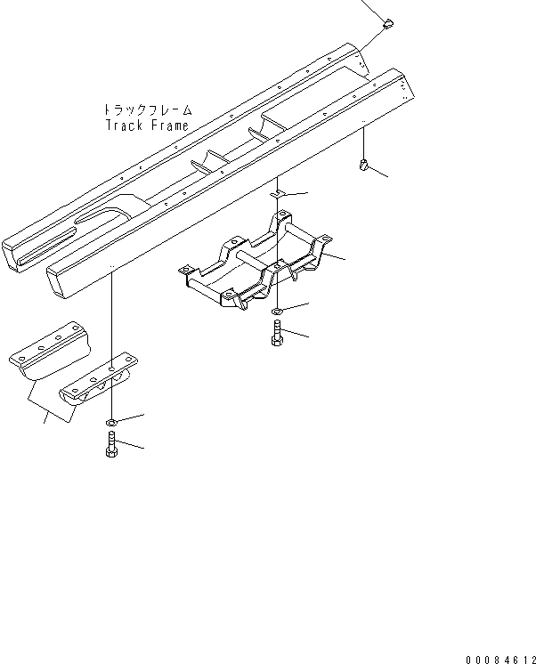 Bulldozers Komatsu / D21P-8E0 S/N 90001-90209 (INTERIM TIER4)(d21p-8ec) / TRACK GUARD (FOR TRIMMING DOZER) (RUBBER SHOE SPEC.)(#90050-)(300210 : R2100-02A8A)