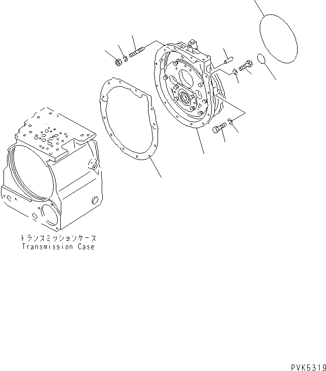 Bulldozers Komatsu / D21P-8 S/N 83001-UP(d21p-8r) / TRANSMISSION SUPPORT (FOR F3-R3 TRANSMISSION)(150030 : F2320-01A1)