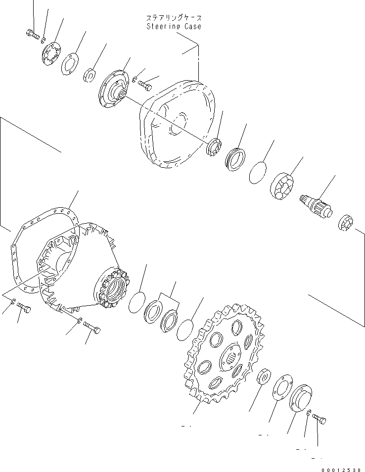 Bulldozers Komatsu / D21P-8 S/N 83001-UP(d21p-8r) / FINAL DRIVE (PINION AND SPROCKET)(150530 : F2380-02A0)