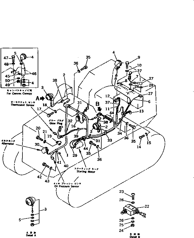 Crawler Loaders Komatsu / D21QG-6 S/N 60001-UP(d21qg-6r) / ELECTRICAL SYSTEM (FOR F2-R2 TRANSMISSION)(030150 : 1423) Crawler Loaders Komatsu / D21QG-6 S/N 60001-UP(d21qg-6r) / ELECTRICAL SYSTEM (FOR F2-R2 TRANSMISSION)(030150 : 1423)