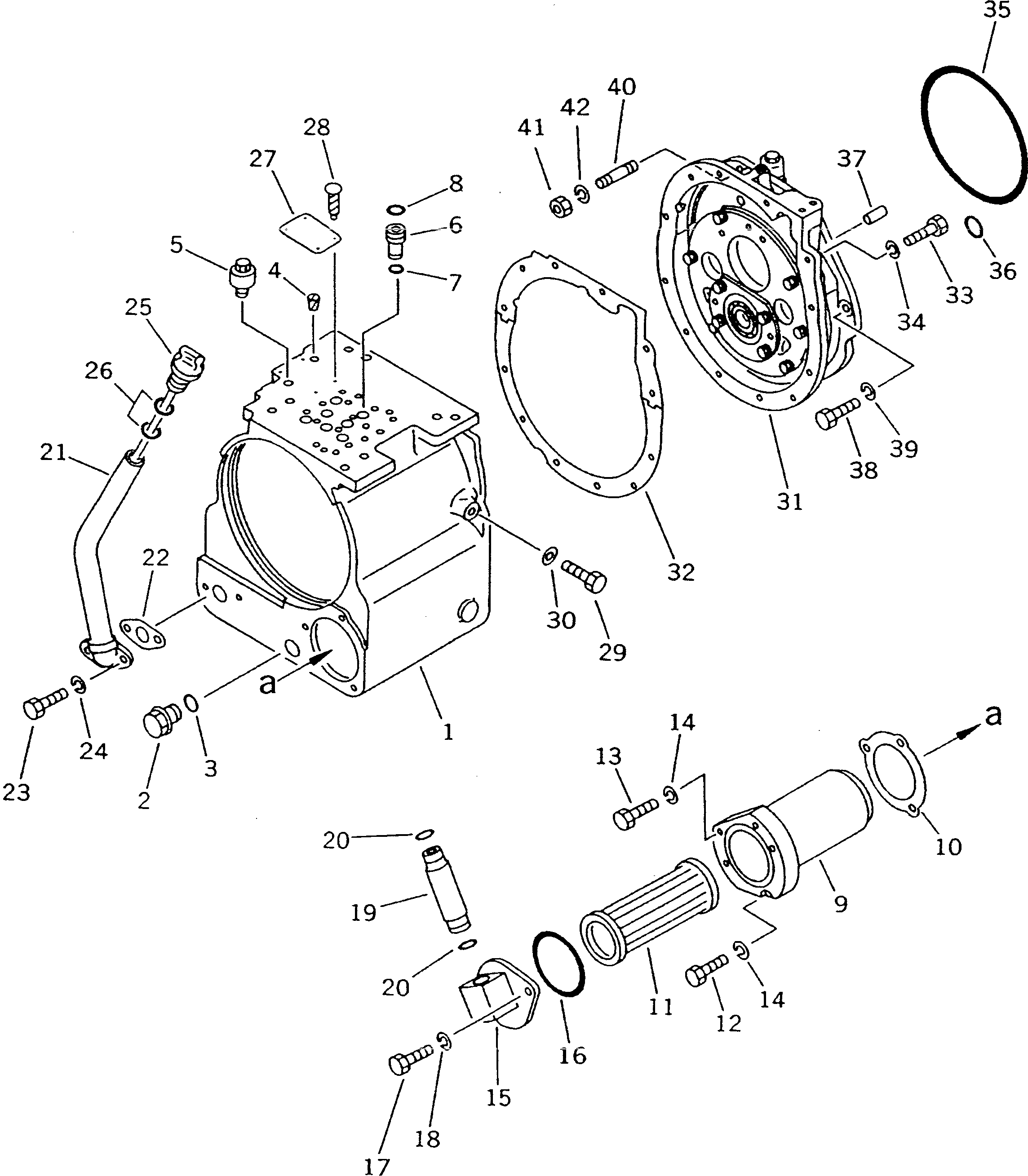 Crawler Loaders Komatsu / D21QG-7 S/N 61001-61131(d21qg-7c) / TRANSMISSION (F3-R3) (CASE) (1/7)(060110 : 2511)