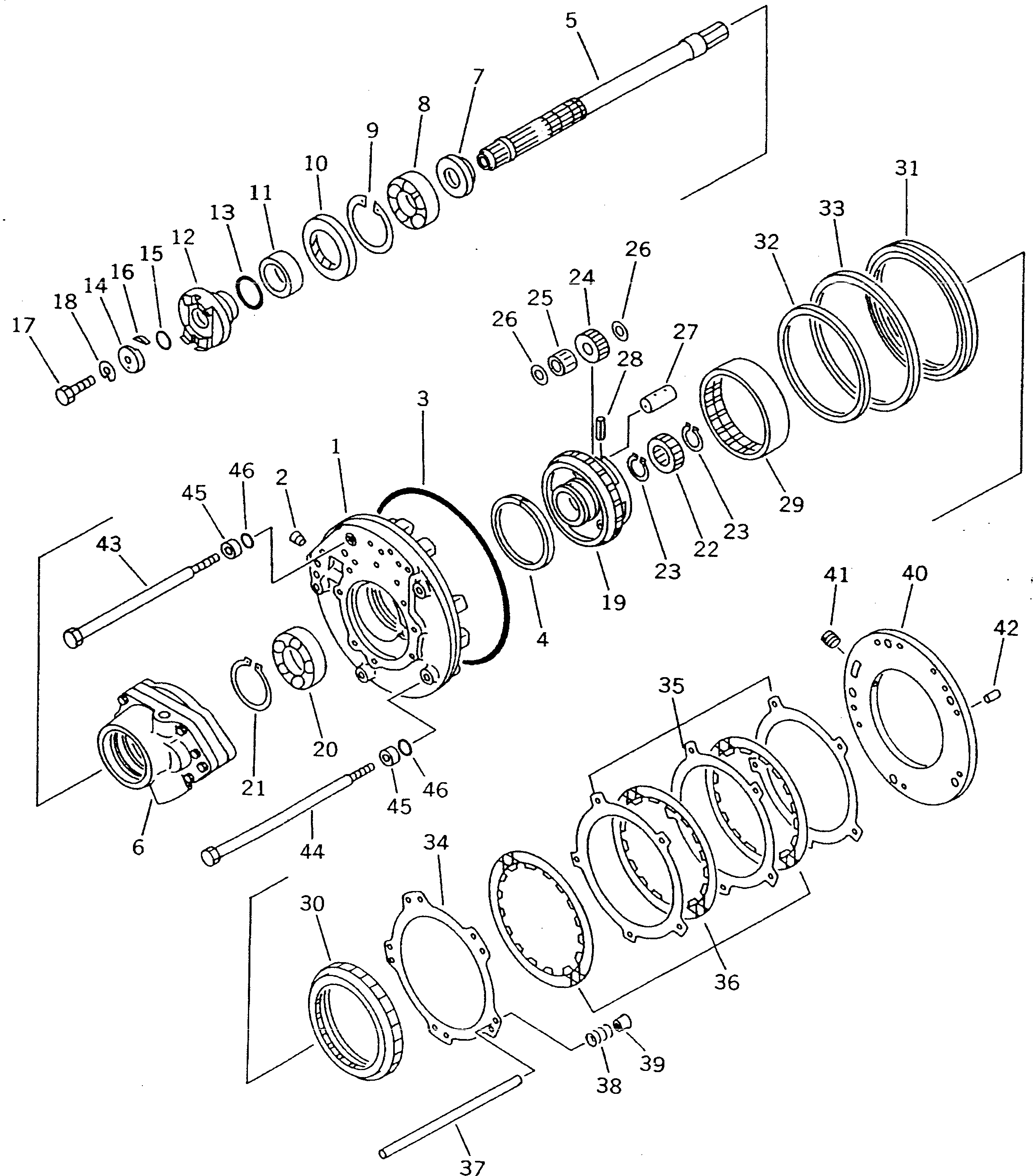 Crawler Loaders Komatsu / D21QG-7 S/N 61001-61131(d21qg-7c) / TRANSMISSION (F3-R3) (REVERSE HOUSING) (2/7)(060120 : 2512) Crawler Loaders Komatsu / D21QG-7 S/N 61001-61131(d21qg-7c) / TRANSMISSION (F3-R3) (REVERSE HOUSING) (2/7)(060120 : 2512)