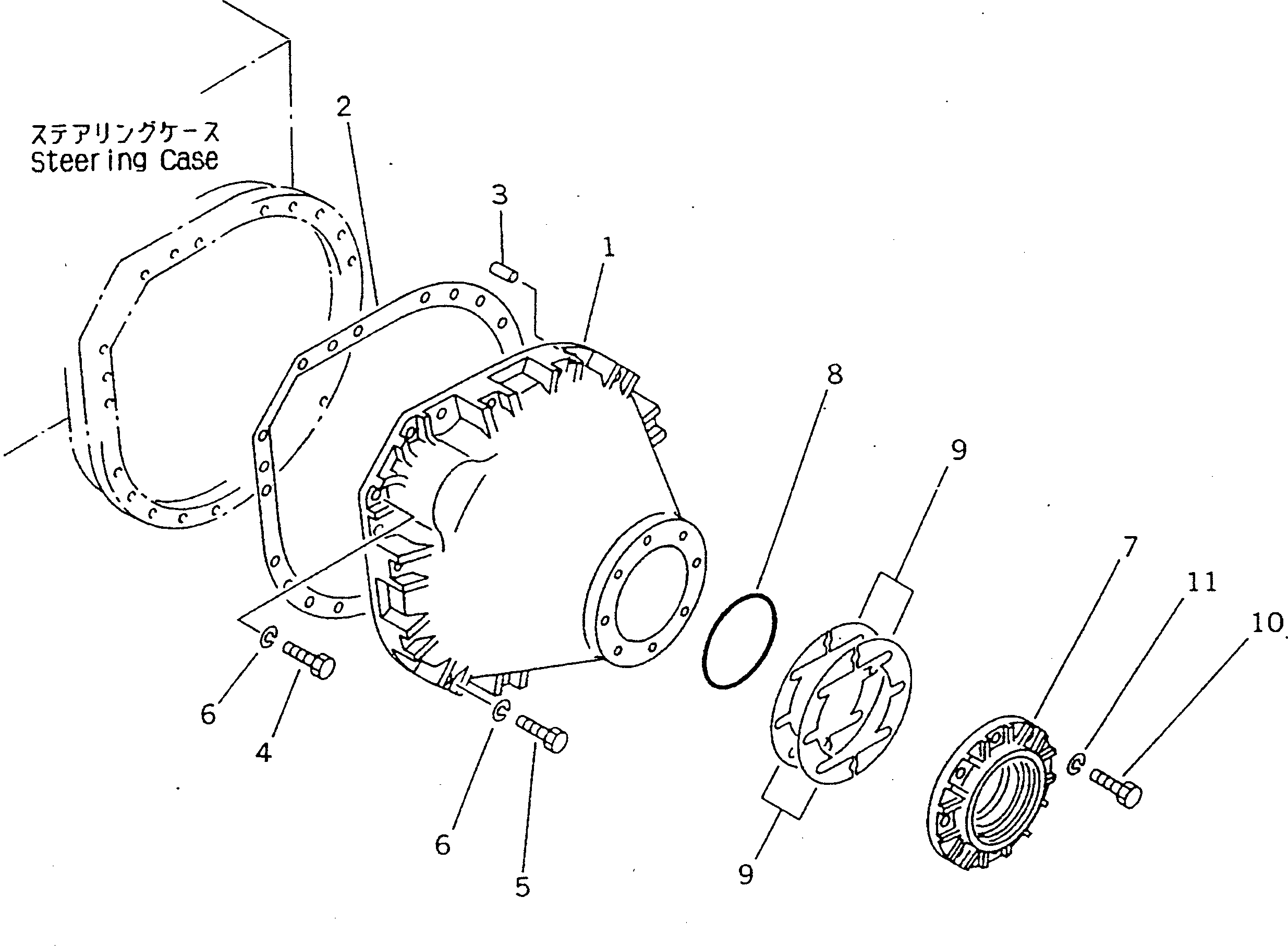Crawler Loaders Komatsu / D21QG-7 S/N 61001-61131(d21qg-7c) / FINAL DRIVE CASE(#61094-61131)(060280 : 2702A) Crawler Loaders Komatsu / D21QG-7 S/N 61001-61131(d21qg-7c) / FINAL DRIVE CASE(#61094-61131)(060280 : 2702A)