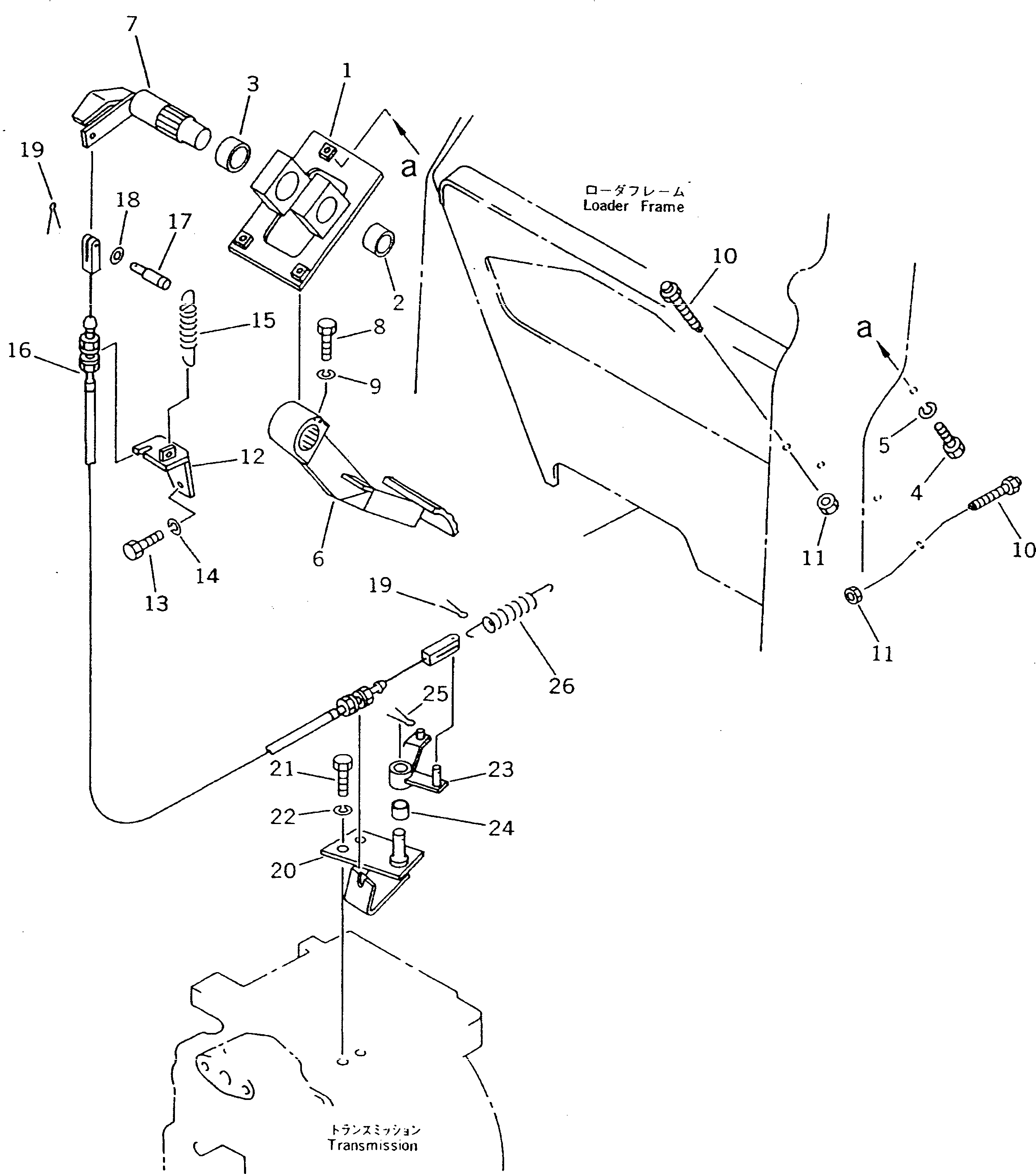 Crawler Loaders Komatsu / D21QG-7 S/N 61001-61131(d21qg-7c) / INCHING PEDAL (FOR F2-R2 TRANSMISSION)(120070 : 4251) Crawler Loaders Komatsu / D21QG-7 S/N 61001-61131(d21qg-7c) / INCHING PEDAL (FOR F2-R2 TRANSMISSION)(120070 : 4251)