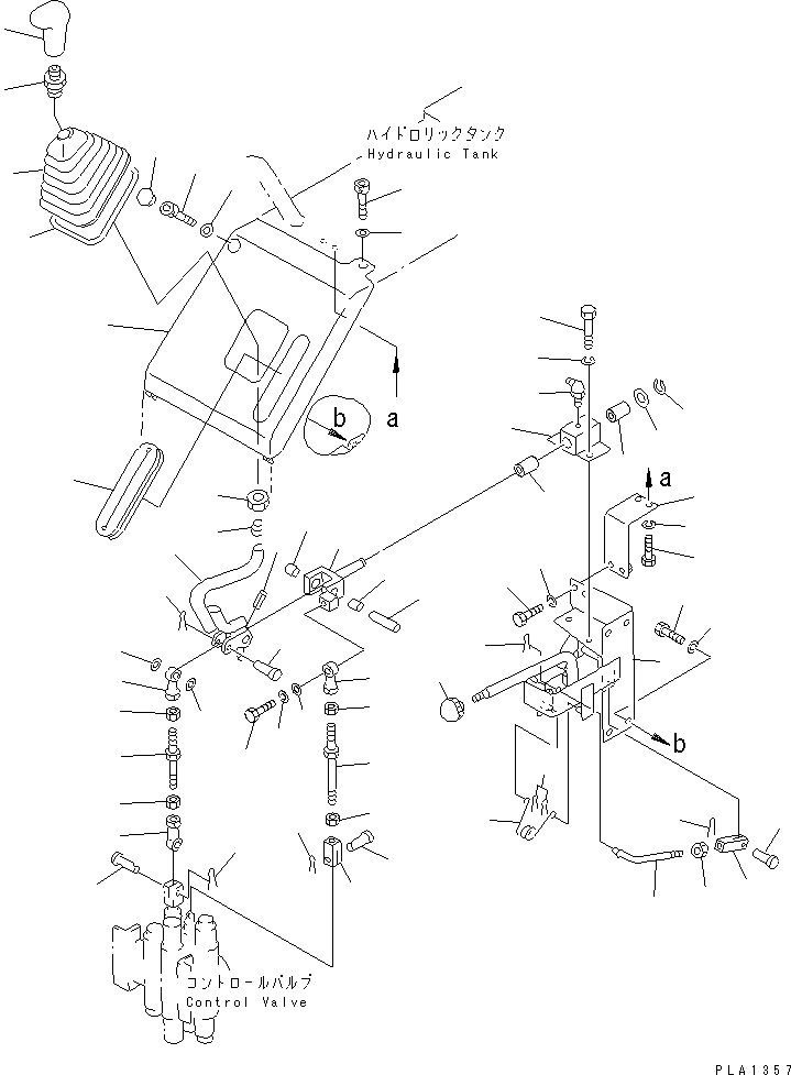Crawler Loaders Komatsu / D21QG-7 S/N 61001-61131(d21qg-7c) / WORK EQUIPMENT CONTROL LEVER(180150 : 6702)