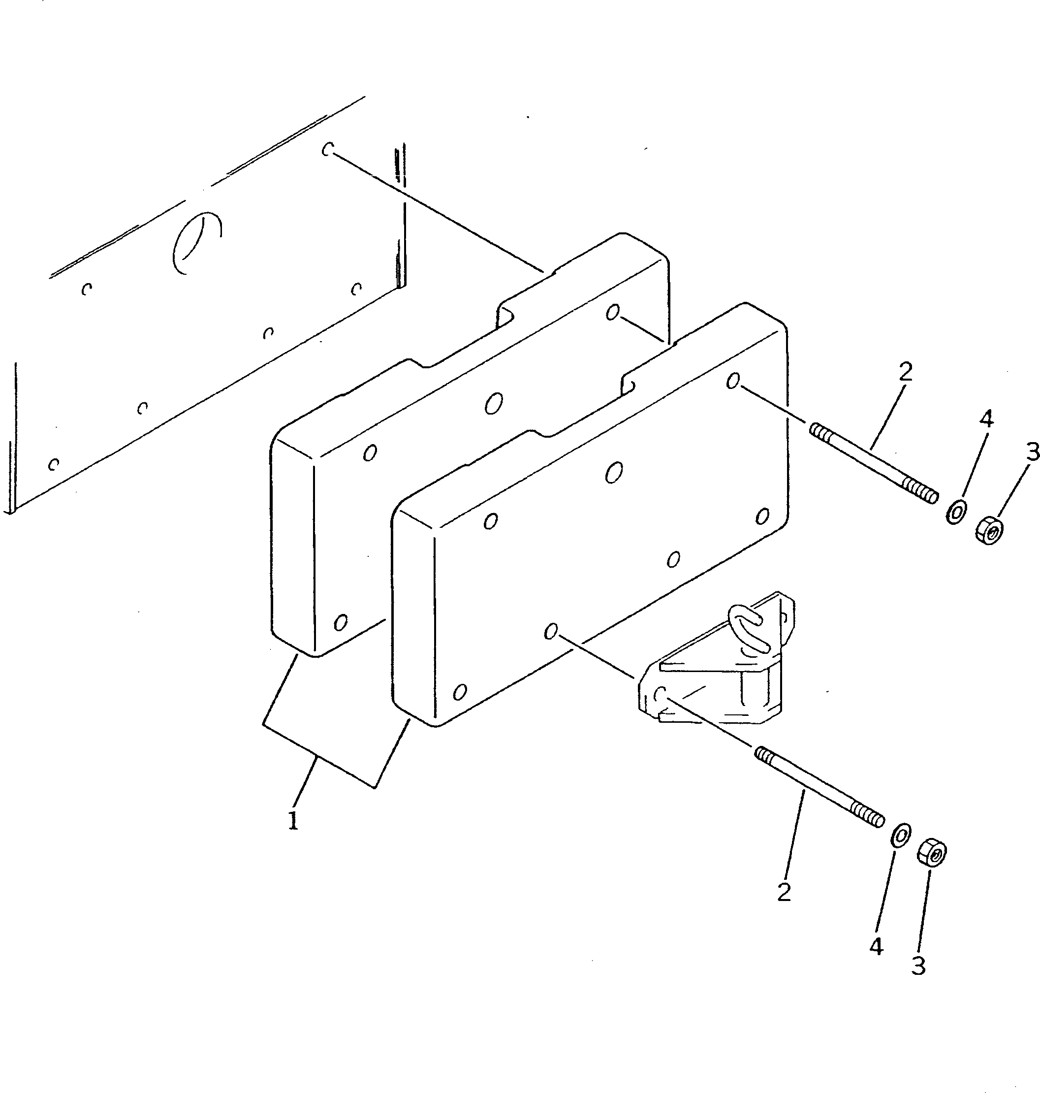 Crawler Loaders Komatsu / D21QG-7 S/N 61001-61131(d21qg-7c) / COUNTER WEIGHT (FOR DUMPING FORK)(210110 : 7904) Crawler Loaders Komatsu / D21QG-7 S/N 61001-61131(d21qg-7c) / COUNTER WEIGHT (FOR DUMPING FORK)(210110 : 7904)