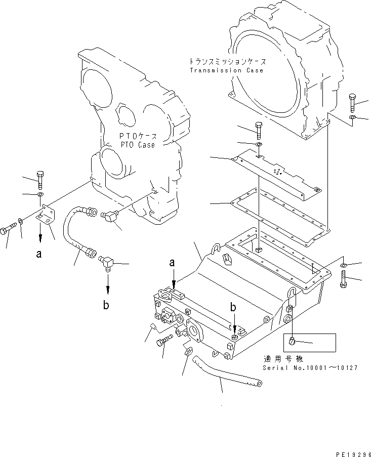 Komatsu parts book diagram for D275A-2 S/N 10001-UP (-50cent. Spec.): POWER LINE TANK (COLD WEATHER (B) SPEC.)